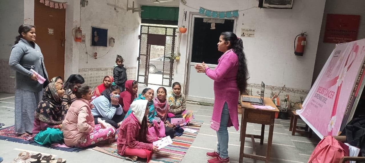 Health awareness session for women from the community